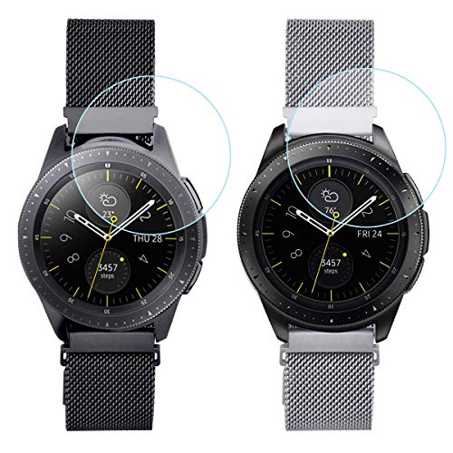Product Cover Koreda Compatible Samsung Galaxy Watch 46mm/Gear S3 Frontier/Classic Band Sets, 22mm 2 Pack Stainless Steel Mesh Loop Bracelet Strap Replacement for Ticwatch Pro/Samsung Galaxy Watch 46mm Smartwatch