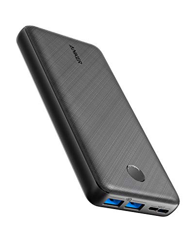 Product Cover Anker PowerCore Essential 20000 Portable Charger, 20000mAh Power Bank with PowerIQ Technology and USB-C Input, High-Capacity External Battery Compatible with iPhone, Samsung, iPad, and More.