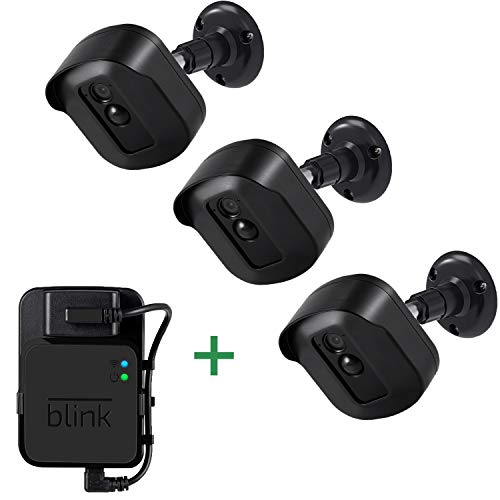 Product Cover Blink Xt2 Wall Mount Bracket, 3 Pack Full Weather Proof Housing/Mount with Blink Sync Module Outlet Mount for Blink Xt2/Xt Indoor Outdoor Cameras Security System (Black)