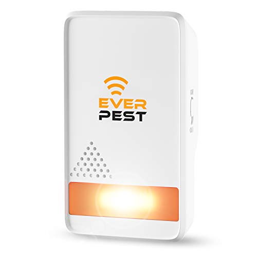 Product Cover Pest Control Ultrаsonic Repellent - Easy Humane Way to Repel Rodents, Ants, Cockroaches, Bed Bugs, Mosquitos, Flies, Spiders Bats - Eco-Friendly Safe for Humans Pets - 1 in Pack