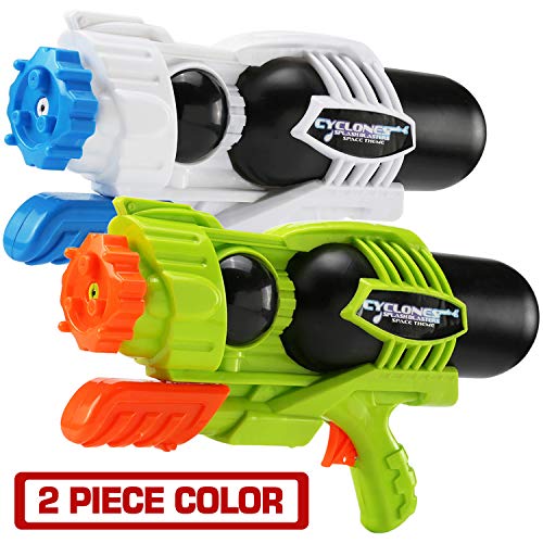 Product Cover MAPIXO 2 Pack Super Water Gun(No Leaking), High Capacity Water Shooter Soaker Blaster Squirt Toy for Swimming Pool Party Sand Beach Game Outdoor Summer Fight Activity for Child Kid boy and Girl