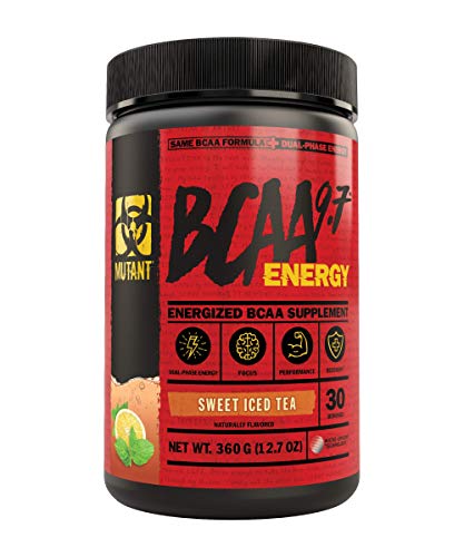 Product Cover Mutant BCAA 9.7 Energy Powder with Branched-Chain Amino Acids, Electrolytes and Dual-Phase Caffeine for Unstoppable Energy with no Crash. Sweet Iced Tea (360g)