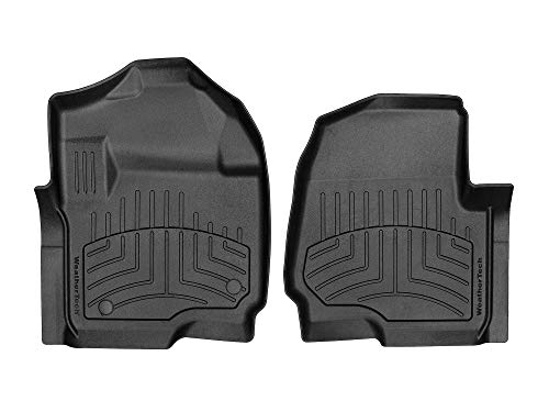 Product Cover WeatherTech Custom 3D FloorMats for 2017-2019 Ford Super Duty - 1st Row (Black)