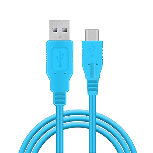 Product Cover USB C Charger for Nintendo Switch, Fast Charging Cable for Nintendo Switch, MacBook, Pixel C, LG Nexus 5X G5, Nexus 6P/P9 Plus, One Plus 2, Sony XZ and More - Blue (4.92ft)