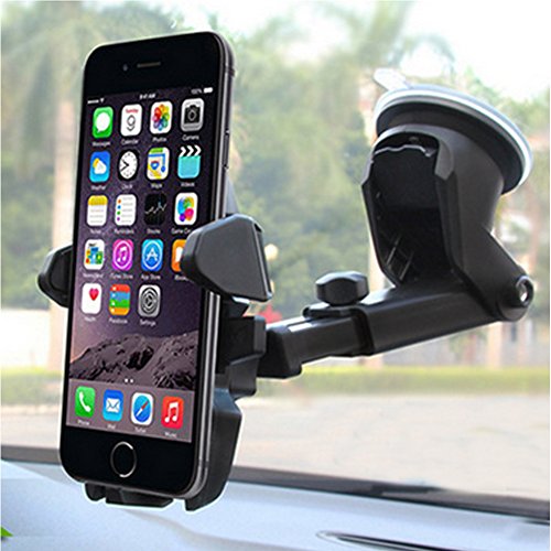 Product Cover Phone Holder for Car, MANORDS Universal Long Neck One Touch Car Mount Holder Compatible iPhone Xs XS Max XR X 8 8 Plus 7 7 Plus Samsung Galaxy S10 S9 S8 S7 S6 LG Nexus Sony and More