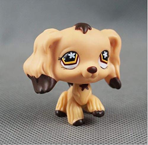 Product Cover Littlest Pet Shop LPS#575 Toys Cocker Spaniel Dog Brown Dipped Ears Flower Eyes