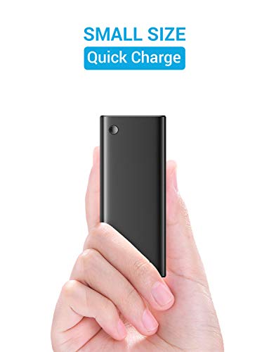 Product Cover AINOPE Portable Charger 10000mah Mini,[USB-C 3A Output & Input] Fast Dual USB Outputs Battery Pack with C to C Fast Cable, Travel Power Bank for iPhone Xr/Xs, iPad, Samsung Galaxy S10/s9/s8 and More