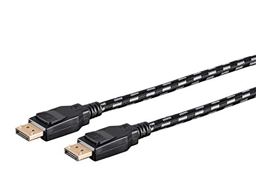 Product Cover Monoprice Braided DisplayPort 1.4 Cable - 1.5 Feet - Gray, 8K Capable, Display Stream Compression Support
