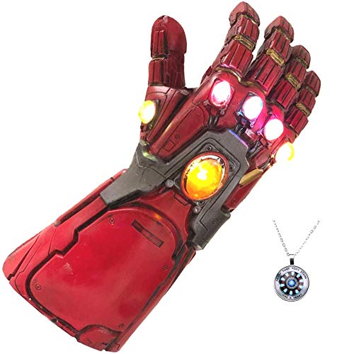 Product Cover GOPOWR Endgame Iron Man Infinity Gauntlet 2 Replica, Avengers-red, Size One Size