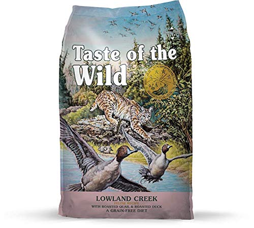 Product Cover Taste of the Wild Grain Free High Protein Real Meat Recipe Lowland Creek Premium Dry Cat Food 14lb