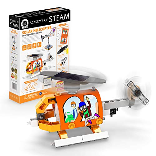 Product Cover Engino - Academy of Steam Toys | Solar Helicopter: Converting Solar to Electricity - STEM Building Toy with Learning Activities & Experiments (2 Model Options)