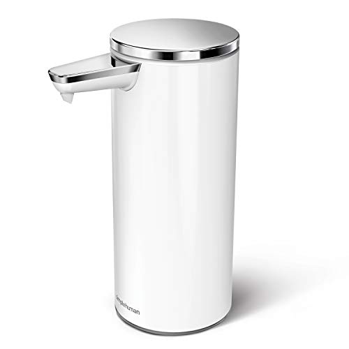 Product Cover simplehuman 9 oz. Sensor Soap Pump, White, Rechargeable