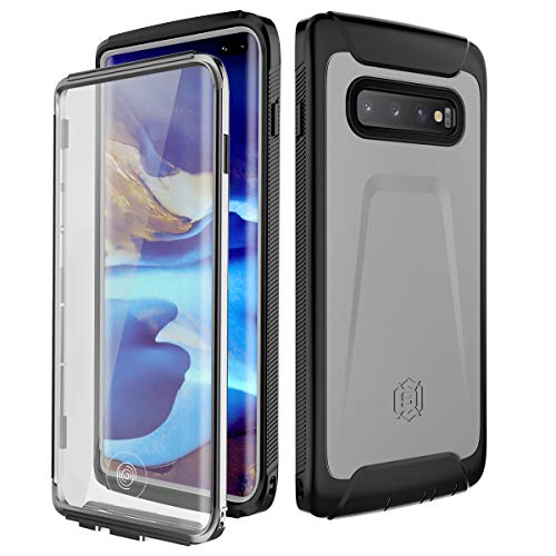 Product Cover iFunny Galaxy S10 Plus Case - Samsung Galaxy S10 Plus Full Body Case with Built in Screen Phone Case Bumper Case S10 Plus Full Protective Case Cover Shell for Men Women