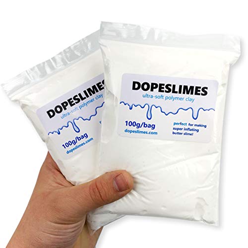 Product Cover Dope Slime's Soft Inflating Clay for Slime or Craft - 2 Pack 100 Gram Bags