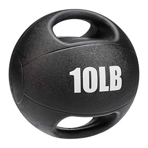Product Cover AmazonBasics Medicine Ball with Handles, 10-lb