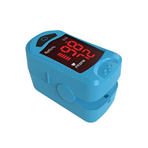 Product Cover Carex Finger Pulse Oximeter Oxygen Saturation Monitor - Pulse Ox Fingertip o2 Monitor for Pediatric and Adult - Comes with a Lanyard