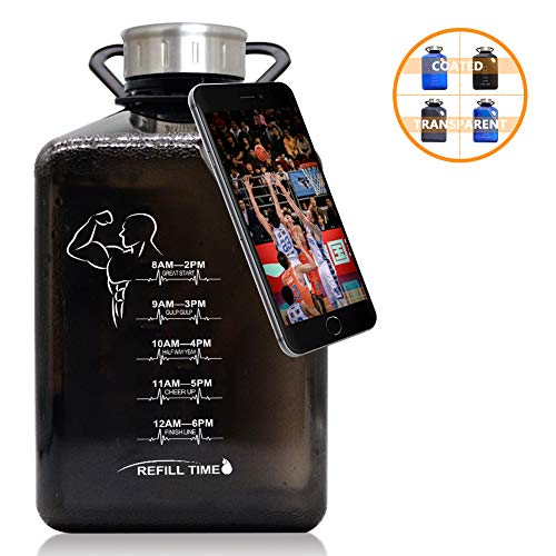 Product Cover New 2.7L Outdoor Large Capacity 91OZ Water Bottle Created with a Lazy Support for Putting Cell Phone Reusable Drink More Daily Jug for Bodybuilding Gym Outdoor Sports