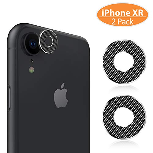 Product Cover iPhone XR Camera Lens Protector - [2 Pack] TINICR Premium Aluminum Alloy Back Rear Camera Lens Screen Cover Case Shield Compatible for iPhone XR 6.1