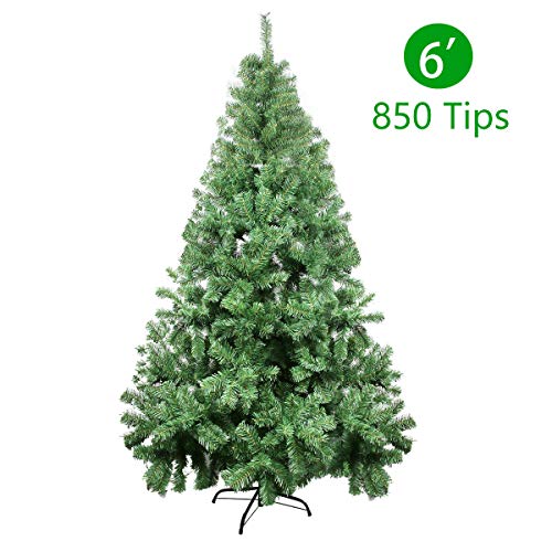 Product Cover CelebrationLight Christmas Tree Xmas Tree - Artificial Christmas Pine Trees - 850 Branch Tips for Lush Looking - 3 Separable Sections - Tree Stand - Holiday Decorations - 6ft Christmas Tree