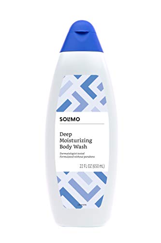 Product Cover Amazon Brand - Solimo Deep Moisturizing Body Wash, Dermatologist Tested, 22 Fluid Ounce