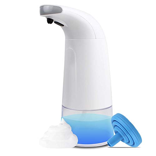Product Cover DooDaWu Soap Dispenser Automatic Touchless Smart Liquid Sensor Soap Dispenser Pump Foaming 250ml/8.5oz for Bathroom&Kitchen Toilet (White)