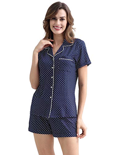 Product Cover COLORFULLEAF Women's Pajama Set Button Down PJS Top and Pants