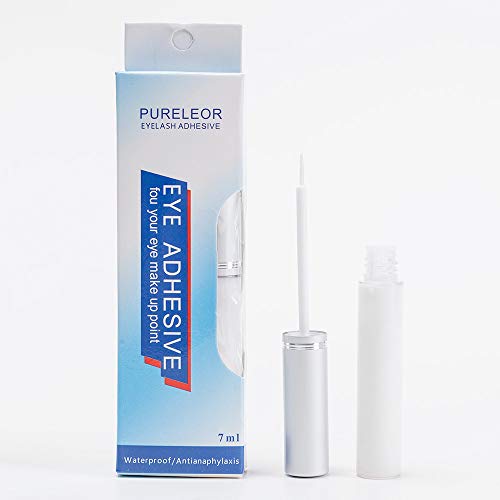 Product Cover Professional Eyelashes Glue White liquid Waterproof Glue,Super hold for eyelashes,Suitable for Sensitive Eyes,7g 0.25oz