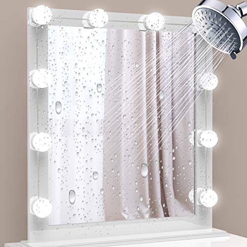 Product Cover Nicewell Vanity Mirror Lights Adjustable Dimmable 3 Colors 10 LED Hollywood Style Makeup Kit USB Power Supply Plug DIY for Dressing Table Bathroom Wall Mirror Lighting (Mirror not Included)