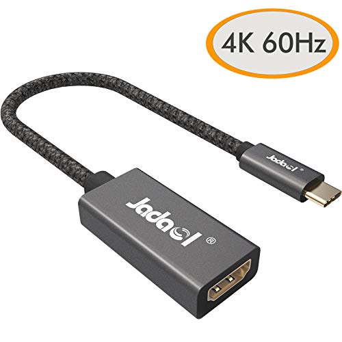 Product Cover jadaol USB Type-C to HDMI Adapter Thunderbolt 3 Compatible for MacBook Pro 2018/2017, Air/iPad Pro 2018, Samsung Galaxy S10/S9, Surface Book 2
