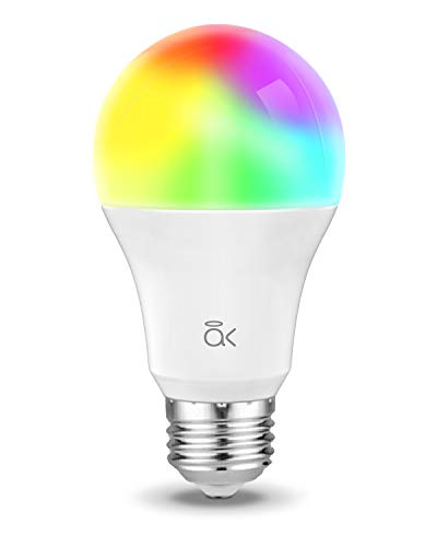 Product Cover Smart Light Bulb, Works with Alexa, Echo, Google Home and Siri, AL Above Lights Dimmable E26 9W Wi-Fi LED Smart Bulb, Soft White (2700K), 60W Equivalent, 810 LM, RGB+W, ETL Listed - 1 Pack