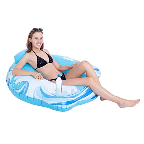 Product Cover JOYIN Inflatable Pool Lounger, Pool Float for Swimming Pool Party Decorations, Inflated Size 44