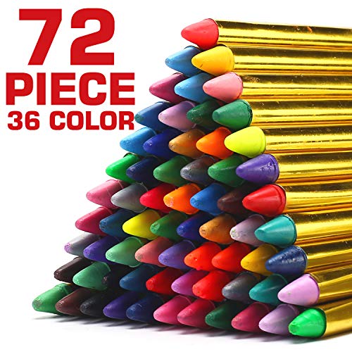 Product Cover 72 Pack 36 Color Face and Body Paint Crayon 3