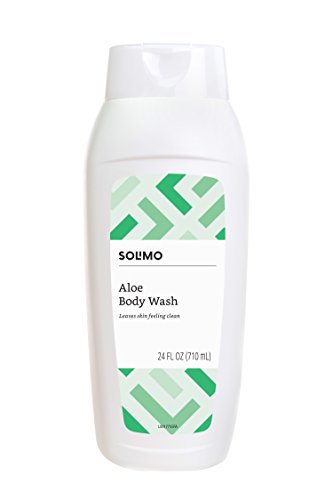 Product Cover Amazon Brand - Solimo Aloe Body Wash, 24 Fluid Ounce