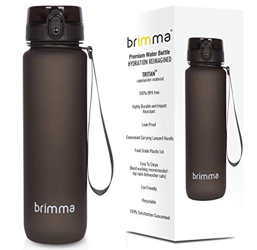 Product Cover Premium Sports Water Bottle with Leak Proof Flip Top Lid - Eco Friendly & BPA Free Tritan Plastic - Must Have for The Gym, Yoga, Running, Outdoors, Cycling, and Camping