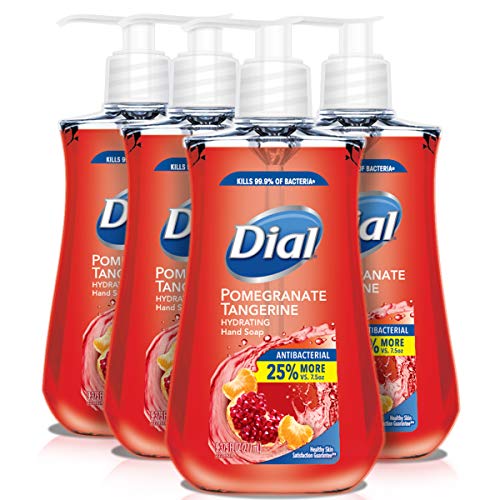 Product Cover Dial Antibacterial Liquid Hand Soap, Pomegranate & Tangerine, 9.375 Oz (Count Of 4)