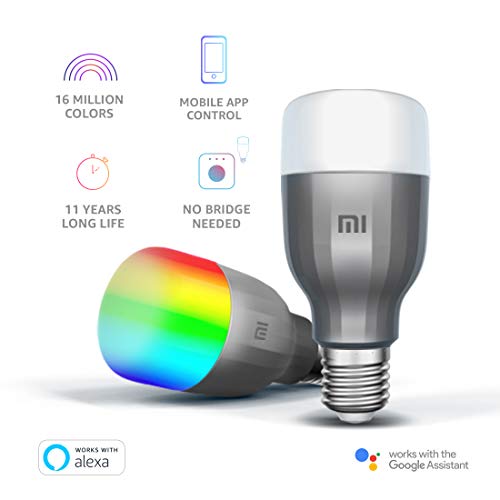 Product Cover Mi LED Wi-Fi 10W Smart Bulb (White and Color, E27 Base), Compatible with Amazon Alexa and Google Assistant