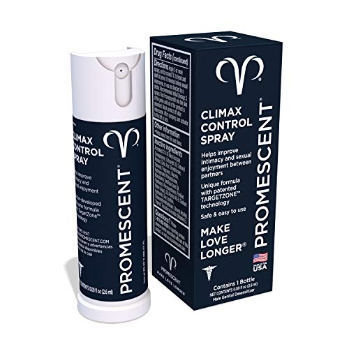 Product Cover Promescent Desensitizing Delay Spray for Men Clinically Proven to Help You Last Longer in Bed - Better Maximized Sensation + Prolong Climax for Him - 2.6 ml