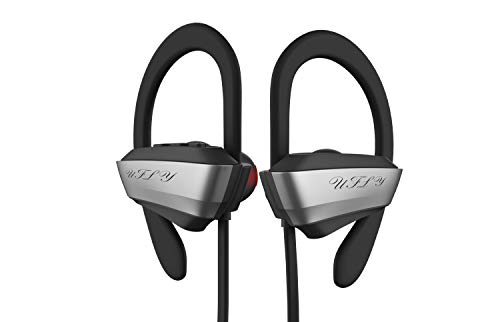 Product Cover Bluetooth Headphones, Comfortable Fit Sport Wireless Earbuds, HD Stereo in-Ear, Waterproof Headsets for Running Gym Workout Outdoor, Earphones w/Mic Richer Bass Noise Cancelling, 8 Hour Battery Life