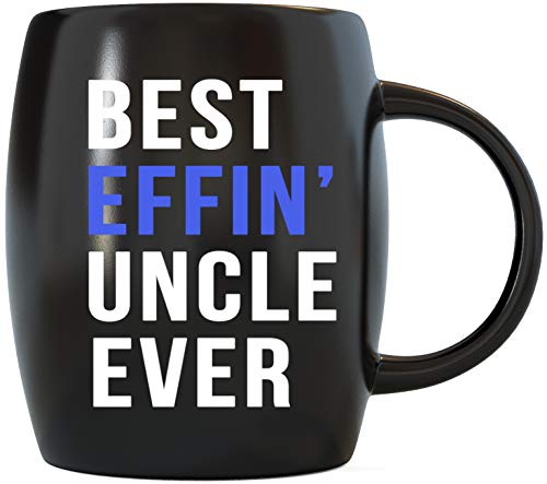 Product Cover Fathers Day Gifts for World's Coolest Best Effin Uncle Ever Perfect Gift Ideas for Uncles Travel Christmas Birthday Novelty Gag Drinkware Ceramic Coffee Mug Tea Cup by Mug A Day