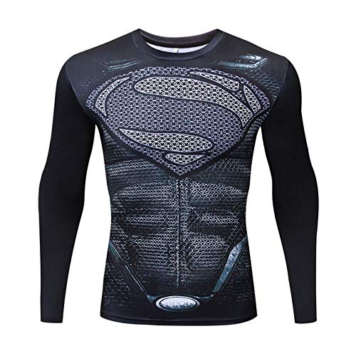 Product Cover Men's Super-Hero Series Compression Sports Fitness Shirt Quick-Drying Running Tee