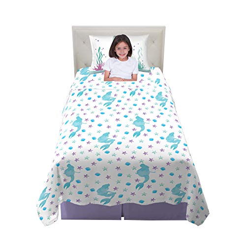 Product Cover Franco Kids Bedding Super Soft Sheet Set, 3 Piece Twin Size, Disney Little Mermaid