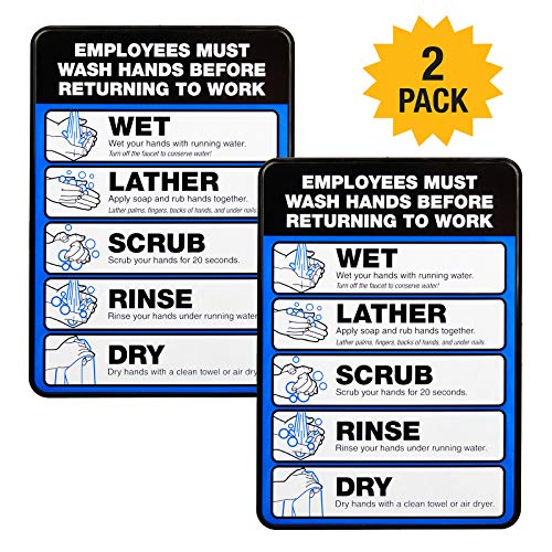 Product Cover Employee Must Wash Hand Sign: 5