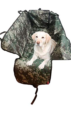 Product Cover ANKAFLEX Dogs Car Seat Covers 100% Water Proof Pet Back Seat Protector, Nonslip Backing, Scratch Proof, Camouflage Back Seat Covers for Pickups, Cars, Trucks, SUVs