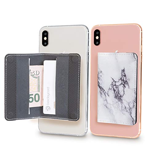 Product Cover Cell Phone Card Holder Stick on Wallet Phone Pocket for iPhone, Android and All Smartphones with Magnetic