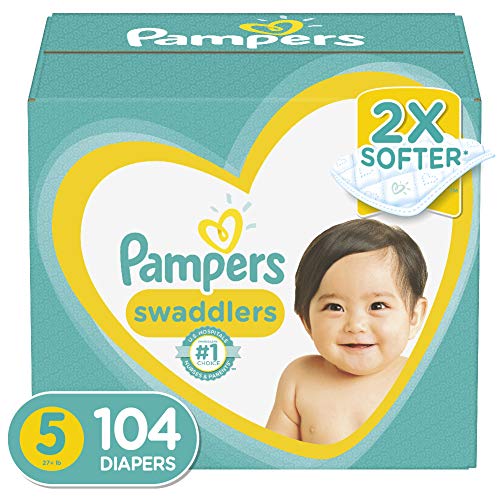 Product Cover Diapers Size 5, 104 Count - Pampers Swaddlers Disposable Baby Diapers, Enormous Pack