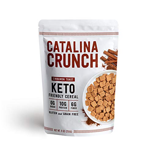 Product Cover Catalina Crunch Cinnamon Toast Cereal: Keto Friendly, Low Carb, Zero Sugar, Plant Protein, High Fiber, Gluten & Grain Free