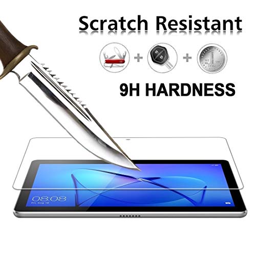 Product Cover MatrixPad Z1 7 inch Tablet Screen Protector, Tempered Glass [ Scratch-Resistant ] [ Touch Sensitive ] [ Easy Install ] 9H Hardness HD Clear Screen Protector for MatrixPad Z1 7