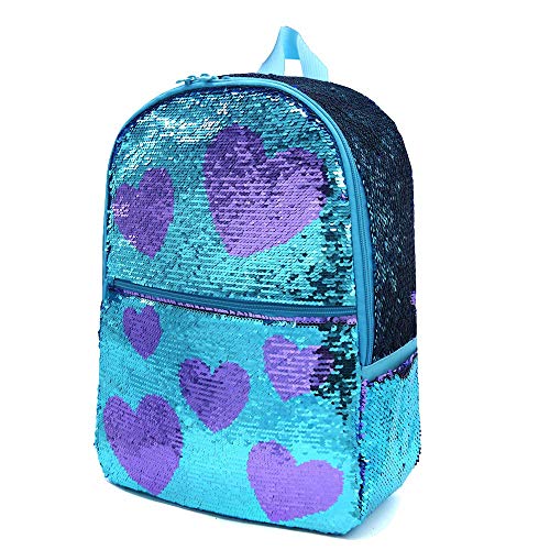Product Cover Mermaid Sequin School Bookbag for Girls Kids Bling Backpack Magic Cute Sparkly Book Bag Lightweight Back Pack