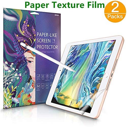 Product Cover [2 Pack] Paperlike Screen Protector for iPad 10.5 2019 Air 3 iPad Pro 10.5, JUQITECH Matte PET Paper Texture Feeling Anti Glare Scratch Resistant Paperlike Film for iPad 10.5, Write Draw Like on Paper