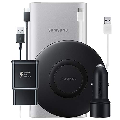 Product Cover Samsung Power Bundle - Wireless Charger Pad, 10,000mAh Battery Pack, Dual Car Charger, USB-C Wall Charger (US Version With Warranty)
